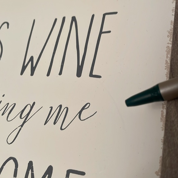 THIS WINE IS MAKING ME AWESOME Shelf Sign or Wall Hanging Tag Attached - Picture 5 of 8